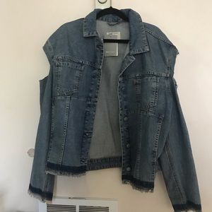 Oversized jean jacket